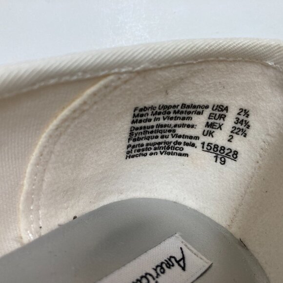 NWT: American Eagle Cream Lace Peep Toe Wedge with Cork Heel - Picture 4 of 6